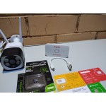 Комплект онлайн видеонаблюдения 5мп, WIFI, SD, звук