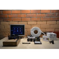 Комплект видеонаблюдения на 3 камеры AHD +доступ в интернет